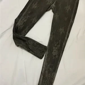 Jean Réversible Bleulab - Taille 26 (S), Aspect Cuir Noir / Tie-dye Bleu - Neuf Sans étiquettes